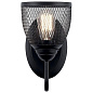 Voclain 1 Light Wall Sconce with Mesh Shade Black настенный светильник 52274BK Kichler — фото 2