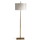 Tapering Harral Floor Lamp French Brass Porta Romana