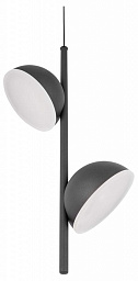 10335 Black Loft It Mons подвесной светильник с двумя дисковыми плафонами чёрного цвета
