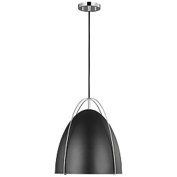 EU-6551701 Visual Comfort Norman подвесной светильник с полусферическим плафоном и открытой нижней частью