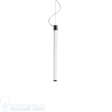 подвесной светильник с вытянутым цилиндрическим корпусом из металла