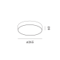 ROBY 2.6 Wever Ducre накладной светильник черный