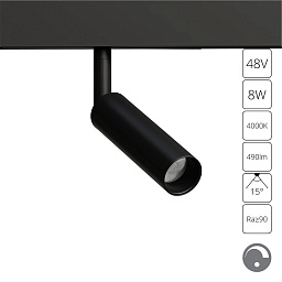 A4680PL-1BK Arte Lamp LINEA светильник для магнитного трека с поворотным цилиндрическим корпусом 23 мм 48V