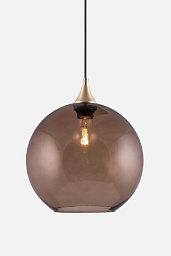 651606 Globen Lighting Bowl подвесной светильник с коричневым стеклянным плафоном