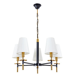 A4075LM-5BK Arte Lamp RICCARDO подвесная люстра с пятью плафонами белого цвета