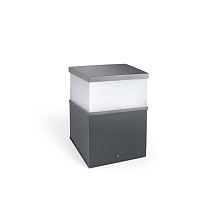 Bollard IP65 Cubik LED 201mm LED 15W 3000K Urban grey 833lm