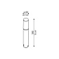 Stik 60 Trasp Bollard 390 Lombardo садовый столбик компактный прозрачный — фото 6