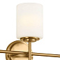 Ali 11.5" 3 Light Vanity Brushed Natural Brass настенный светильник 55142BNB Kichler