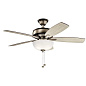 52" Terra Select Fan Burnished Antique Pewter люстра-вентилятор 330347BAP Kichler — фото 3