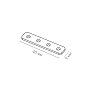 Прямой коннектор для шинопровода SPACE CONNECTOR 180 V1 (2 шт) Led Technology — фото 1