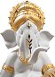 Фарфоровая статуэтка Ганеши с виной Veena Ganesha Lladro, золотой люстр 01009276 — фото 1