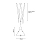 Подвесной светильник Serica Dot C3 Close Triangle Masiero — фото 3