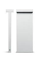 Minilook боллард двусторонний H. 580mm белый 3000 K 17.8 Вт