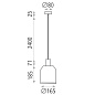 ACB Iluminacion Turkana 3908/16 Подвесной светильник Sand Yellow/Oyster White, LED E27 1x15W