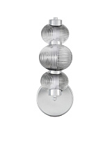 Triac Dimmable Gradient Smokey Gray Glass Chrome Metal Base LED 18Watt 220-240Volt 900Lm IP20 3000K D:16 W:22 H:42.5 cm