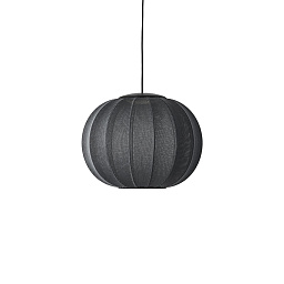 KW45 BL LED Knit-Wit Made By Hand Светильник подвесной Ø45 с чёрным фактурным абажуром LED