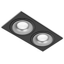 Потолочные светодиодные светильники Led technology SFERA R 22.30 W 2FW NO DIM черный + серебристый