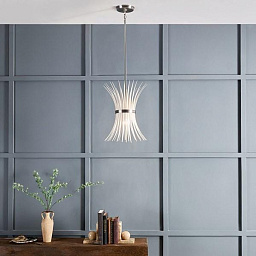 Baile 1 Light Mini Pendant Greige and Brushed Nickel подвесной светильник 52460NI Kichler