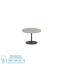 СТОЛИК BUTLER Ø40CM H28CM АНТРАЦИТОВЫЙ КЕРАМИЧЕСКИЙ CEMENTO LUMINOSO Royal Botania