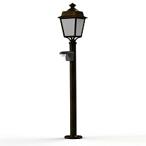 Place des Vosges 1 Évolution N° 9; Opal PMMA E27 60W Detector; Gold patina