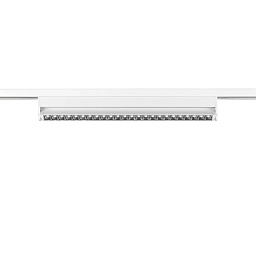 линейный магнитный светильник белого цвета с опаловым свечением 4000K для трека 48V