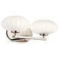 Pim 16" 2 Light Vanity Light with Satin Etched Cased Opal Glass Polished Nickel настенный светильник 55024PN Kichler — фото 2