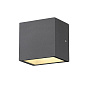 1002032 SLV SITRA CUBE WL anthracite 3000K настенный кубический светильник — фото 4