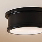 Serca 14.25" 2 Light Flush Mount Black потолочный светильник 52540BK Kichler — фото 1