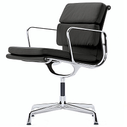 4055737331701 Vitra Soft Pad Кресло поворотное мягкое чёрное с подлокотниками