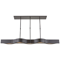 Avant Large Linear Pendant бронза с матовым стеклом