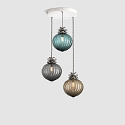 Flora Pendant Standard - Cool, 3 Drop Cluster белый