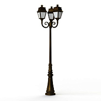 Avenue 2 N° 11; Opal PMMA Built-in LED 2700°K warm white 3x13W; Gold patina