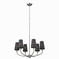 Adeena, классическое олово (Classic Pewter), черные плафоны
