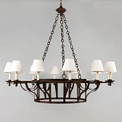 CL0153.RU.SE Bayonne Chandelier, Rust, 12 Lights