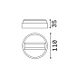 170145 Ideal Lux LINK 3-PHASE SINGLE CONNECTION ON-OFF WH 3-phase ceiling canopy белый — фото 1