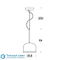 Equatore подвесной светильник FONTANA ARTE F439085550RSLE