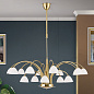 Люстра Orion Opaldesign LU 1599/10+5 gold-matt/438 opal — фото 2