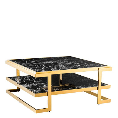 110668 Coffee Table Senato gold finish кофейная карта Eichholtz