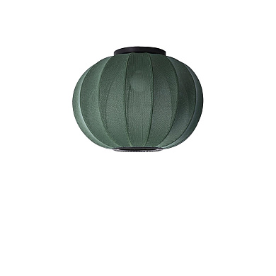 KW45 TG CW Knit-Wit Made By Hand Светильник потолочный Ø45 с зелёным скандинавским абажуром