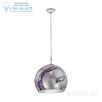 Kolarz LUNA 0392.31L.5.Ki.Ag подвесной светильник хром ø40cm высота 200cm 1 лампа e27