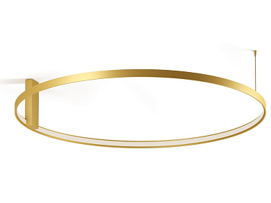 потолочный светильник с кольцом золотистого цвета