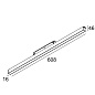 M - LED LINE HE 1 x 12,6W DIM5 B черный Delta Light светильник — фото 1