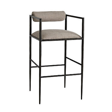 4709 Barbana Bar Stool Pewter Texture Arteriors мягкое сиденье