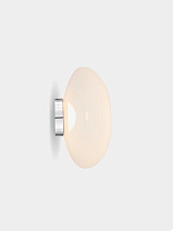 Настенный светильник Tom Dixon Melt Opal Medium - Опаловый полированный Поликарбонат с Серебро фурнитура