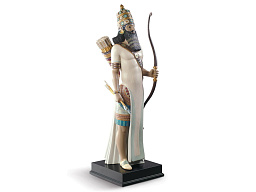 1009169 Lladro High Porcelain фарфоровая фигурка женщины с музыкальным инструментом