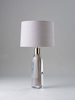 Moth with Aged Brass with 14 Drum in Natural Linen with Cream Card lining