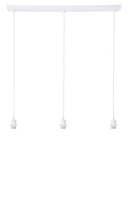 подвесной светильник с тремя стеклянными плафонами