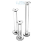 111131 Candle Holder Chapman nickel finish clear set of 3 Eichholtz