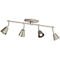 Sylvia 4 Light Rail Light Satin Nickel потолочный светильник 52129SN Kichler