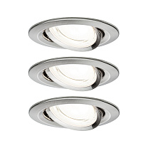 Downlight Nova 3-piece set round 50° 3x2